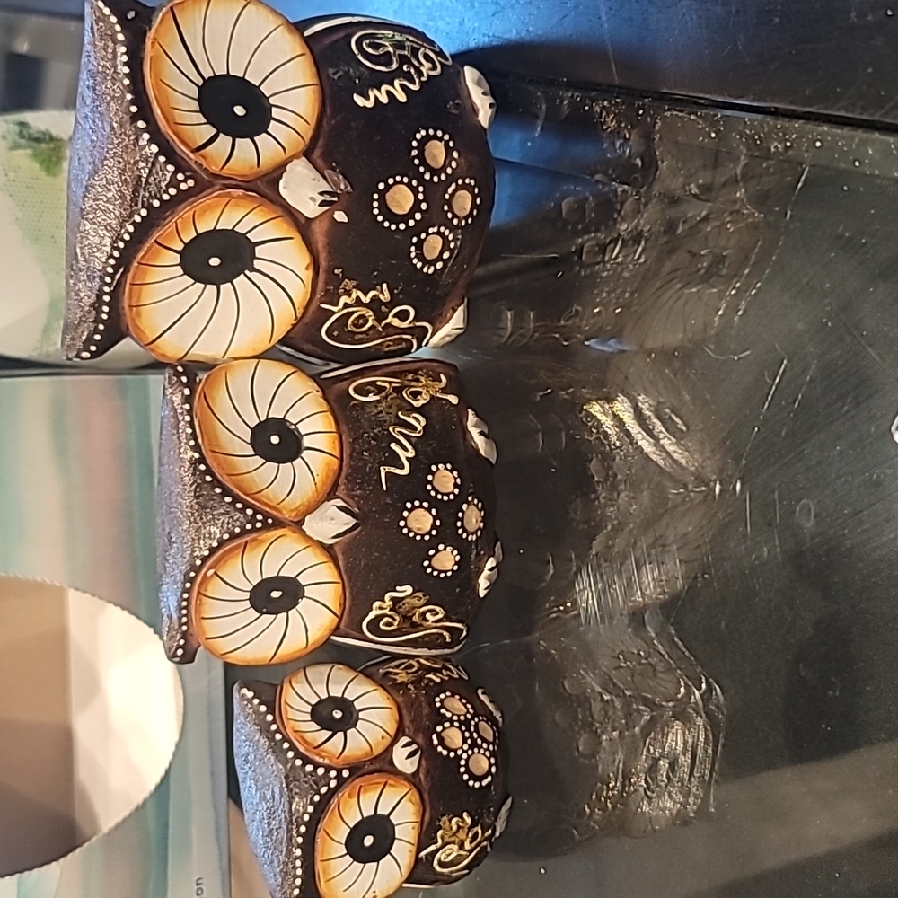 Owl figurines